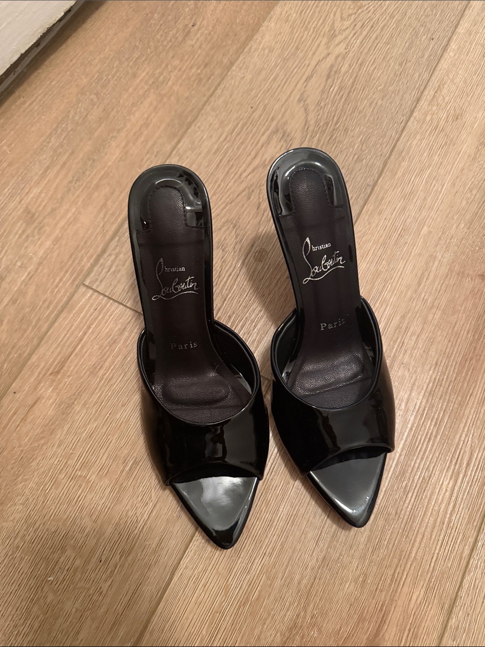 Miss z Mule inspired Size 8.5 red bottom heels